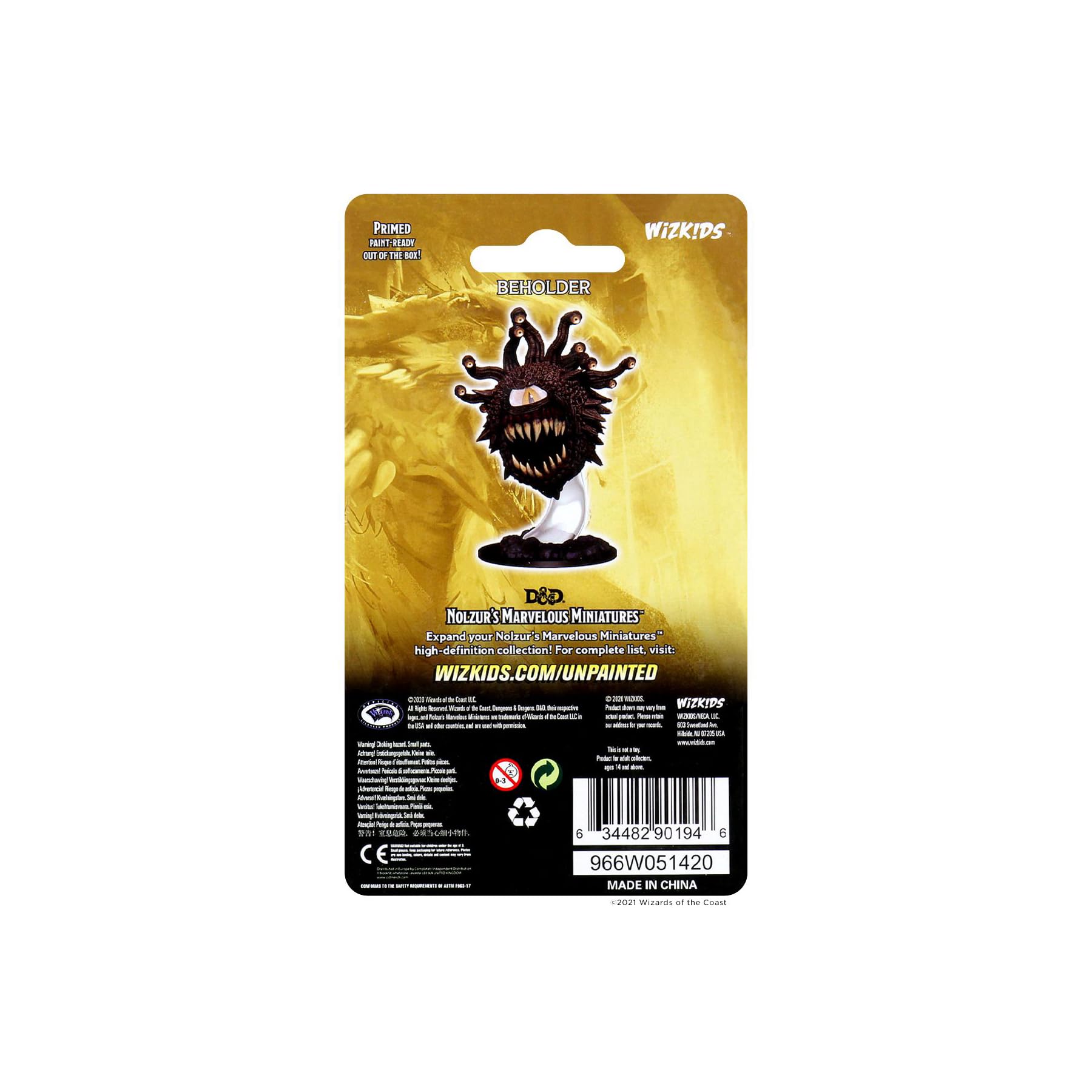 Dungeons and Dragons Nolzur's Marvelous Beholder Wave 4, translucent parts add dramatic depth for painting.