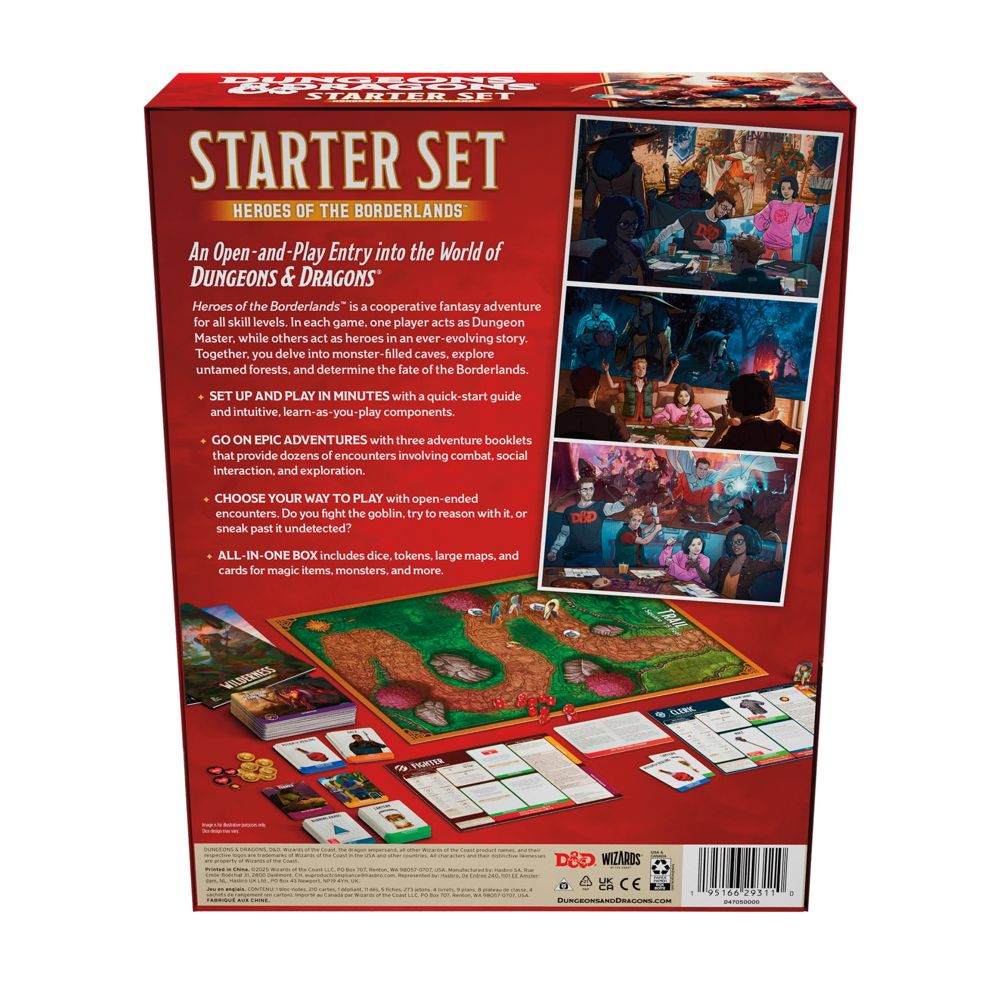 Dungeons & Dragons Starter Set Heroes Borderlands quick-start guide speeds up setup and play.