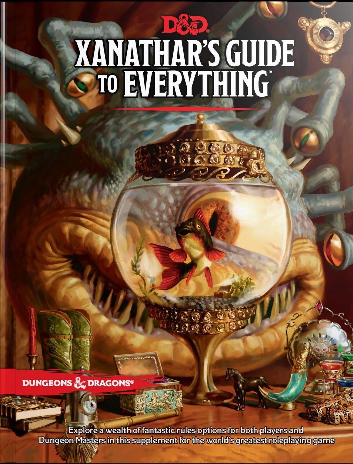 Dungeons & Dragons Xanathar's Guide to Everything cover with new rules for players and DMs