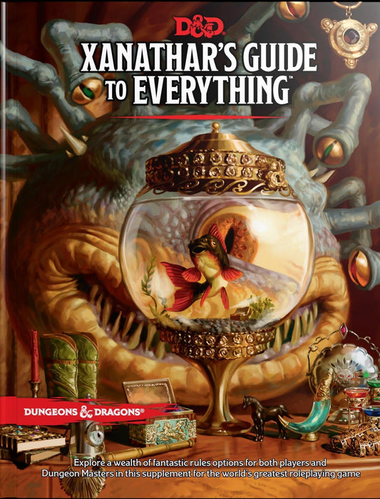 Dungeons & Dragons Xanathar's Guide to Everything cover with new rules for players and DMs