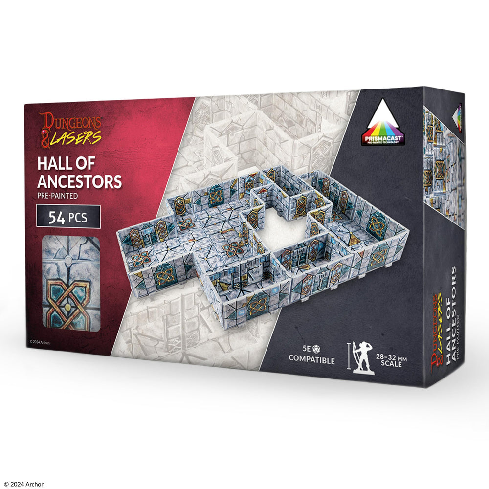 Dungeons & Lasers Abandoned Mines set parts enable quick modular setup for games.