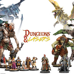 Dungeons & Lasers fast-assembly terrain set ready for play