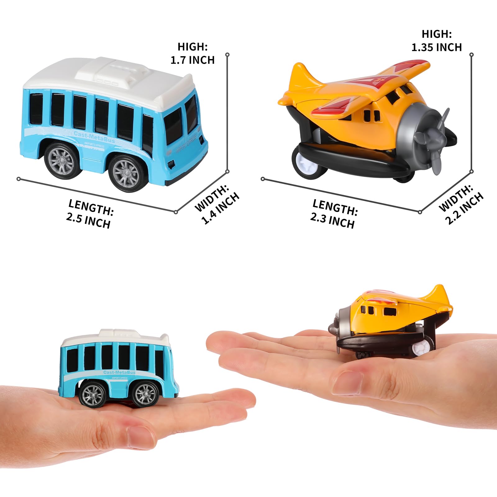 DUNRIOG 18-vehicle pack offers variety for imaginative scenario play.