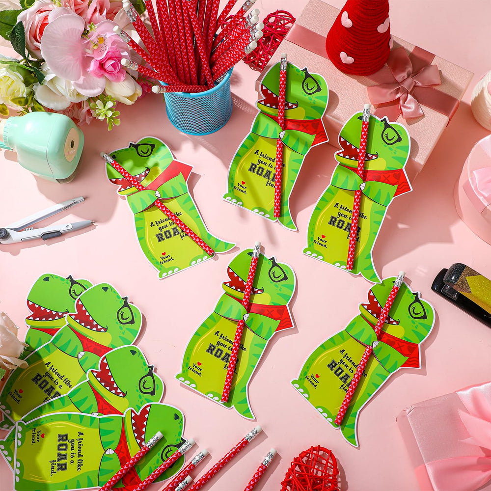Dunzoom valentines cards with double-sided printing for messages.