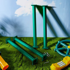 Dunzy ladder-rungs illustrate versatile indoor or outdoor installation options.