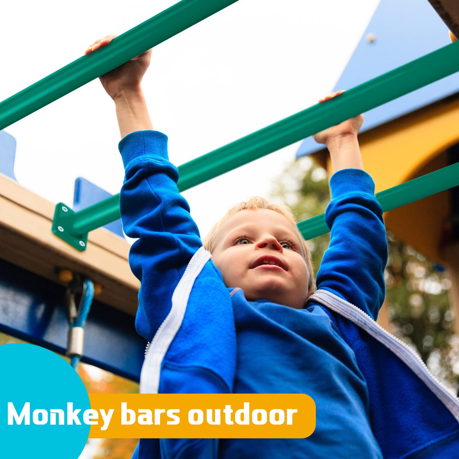 Dunzy mounting-plates-green show reliable anchors for safe play structures.