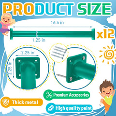 Dunzy screw-hardware-kit for quick, secure installation of monkey bars.