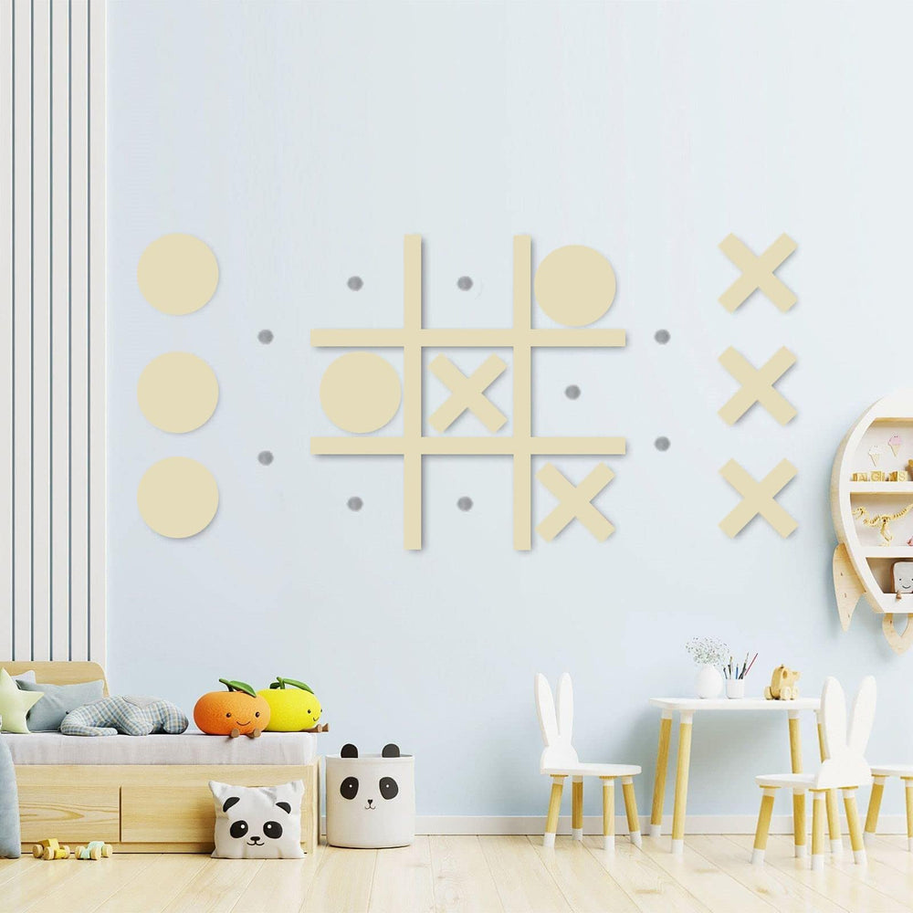 DUOLIYBC tic-tac-toe magnets set keeps play organized and mess-free