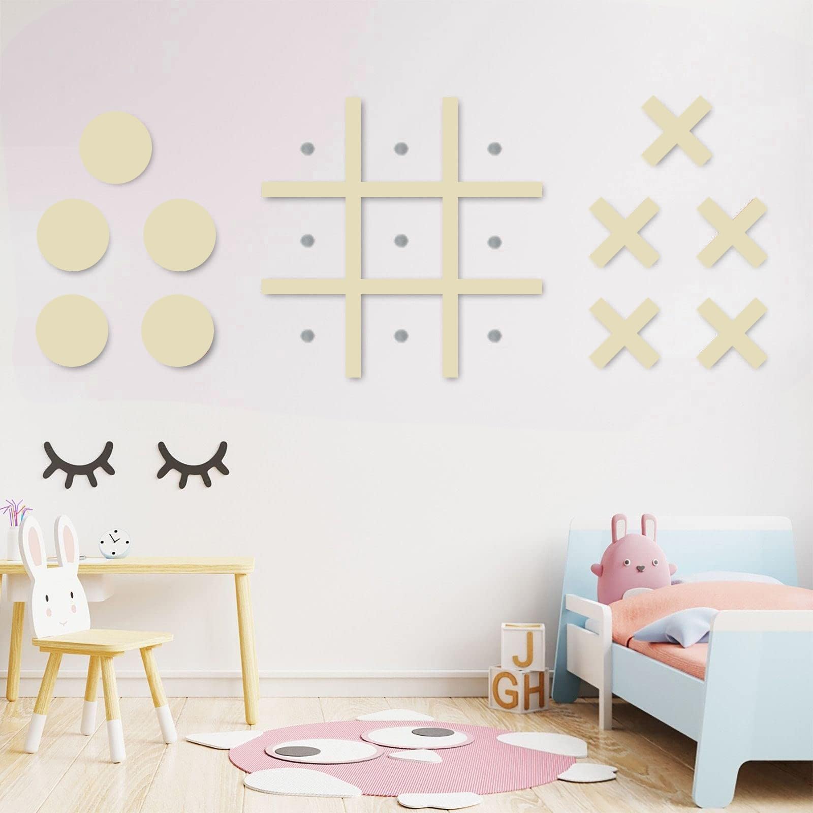 DUOLIYBC safe PVC tic-tac-toe set for kids and adults