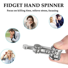 Duomishu fidget spinner demonstrating horizontal balance during subtle movements
