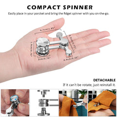 Duomishu portable pocket spinner fits bags for on-the-go focus.