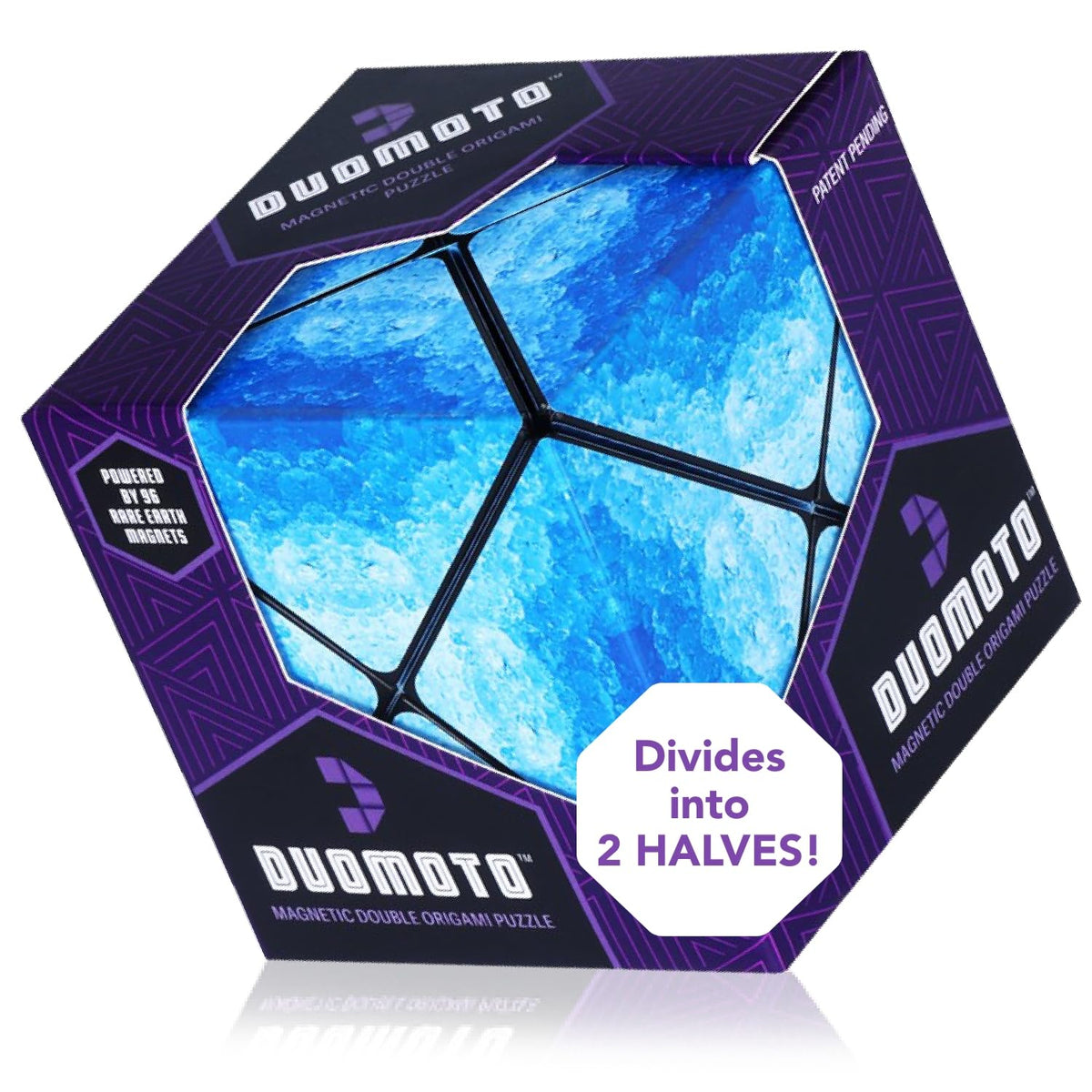 Duomoto Moto Divide Action shows the cube splitting for evolving shapes and creativity.