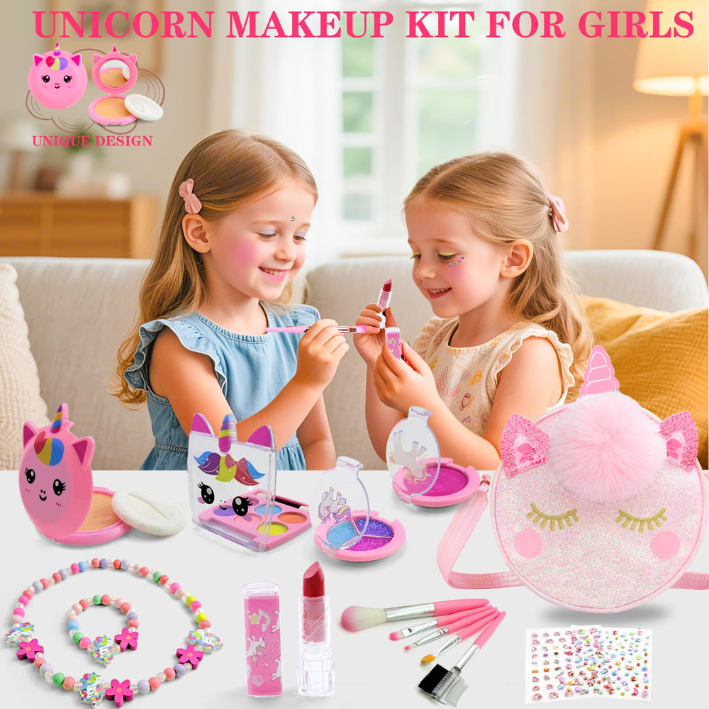 DUOROUBAO makeup brushes included for kid-friendly use