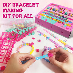 Dupamind bracelet kit with blue, purple, pink, yellow straps for mix-and-match