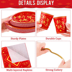 Durony 7-inch plates featuring traditional designs for varied courses