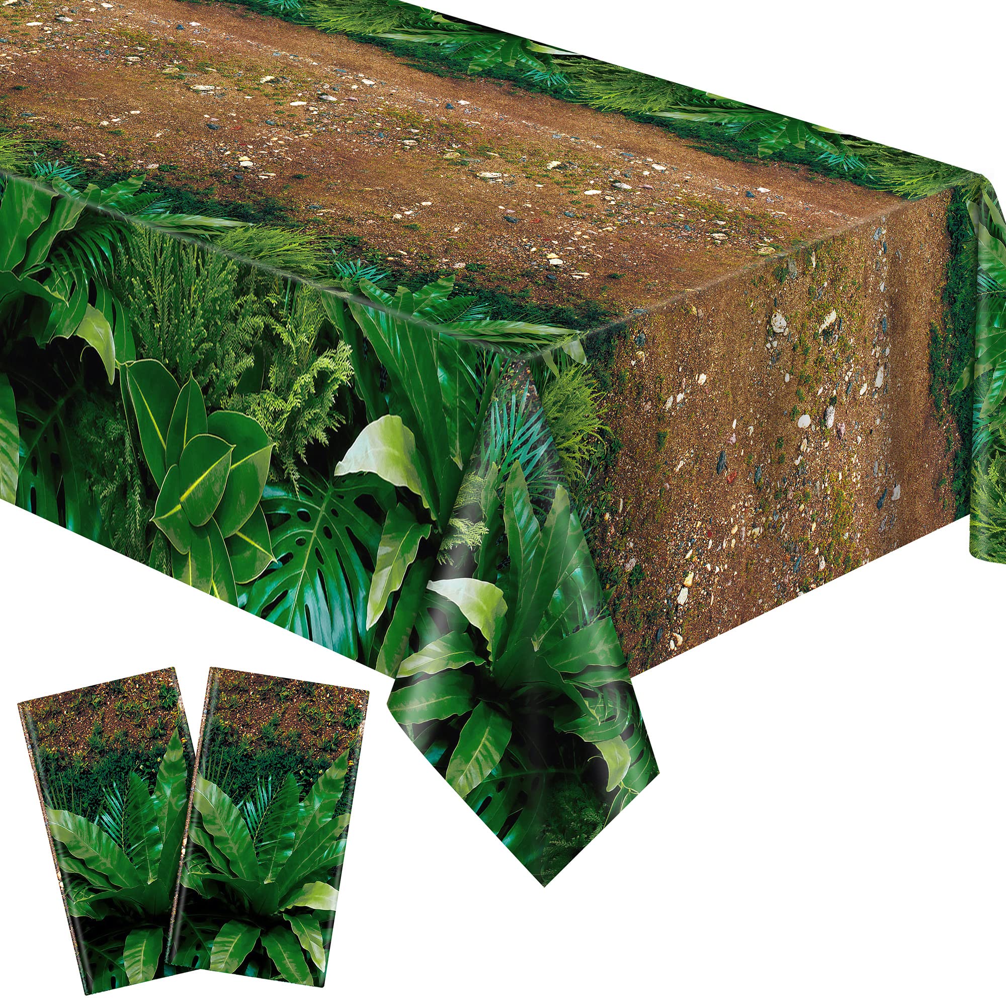 durony forest path tablecloth with forest pattern protects tables during outdoor meals