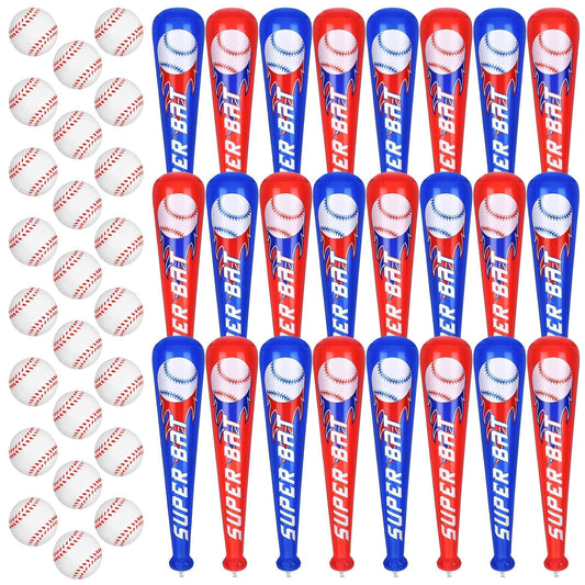 Durony inflatable red baseball bat, 22 inches, bright and safe for party games.