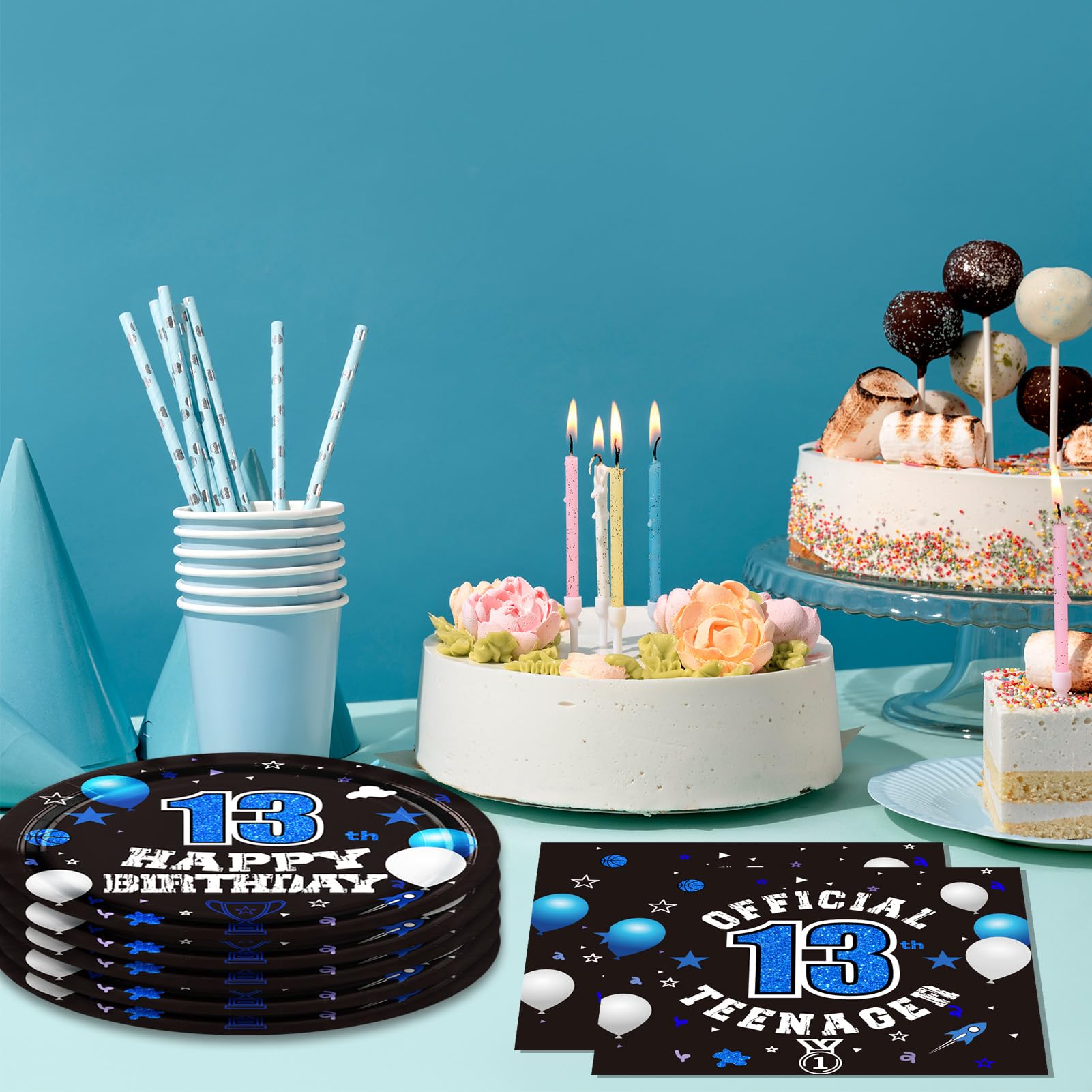 DURYGEN 13th birthday party setup image-ready for invites and photos