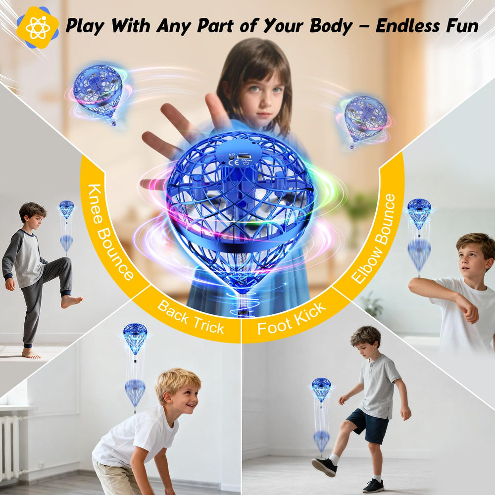 Dusfan hand-launch drone designed for quick toss-and-fly play indoors.