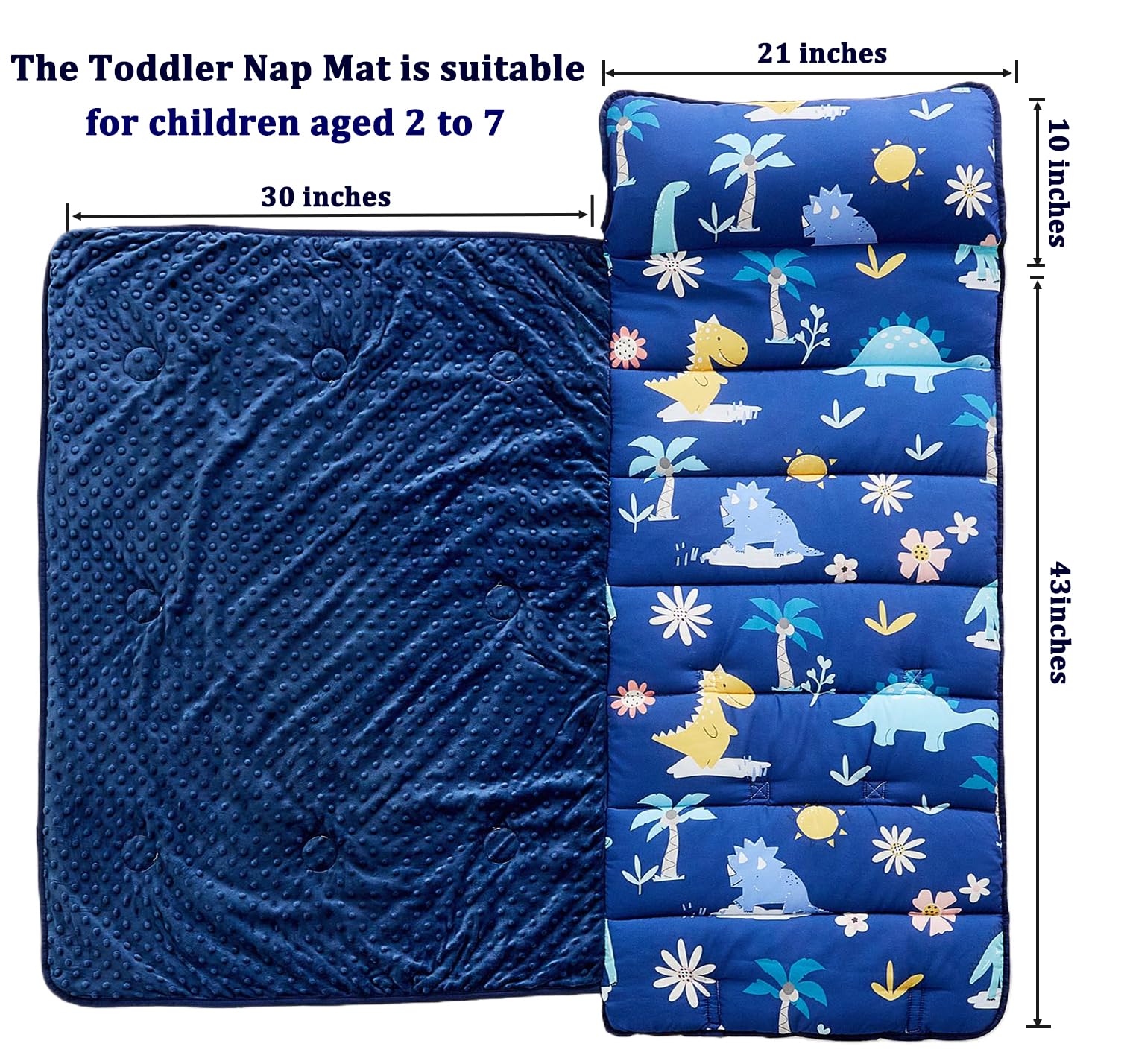 DuShow nap mat with removable pillow for customizable napping comfort