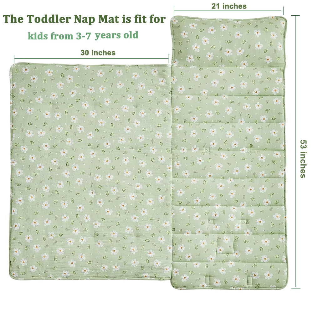 DuShow nap mat with removable pillow for quick washing and comfy rest