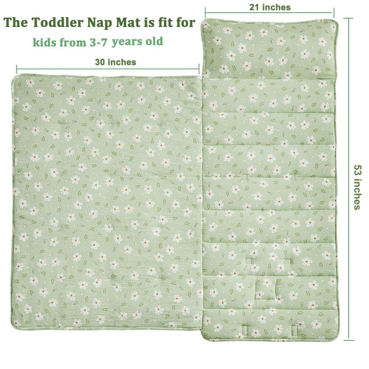 DuShow nap mat with removable pillow for quick washing and comfy rest