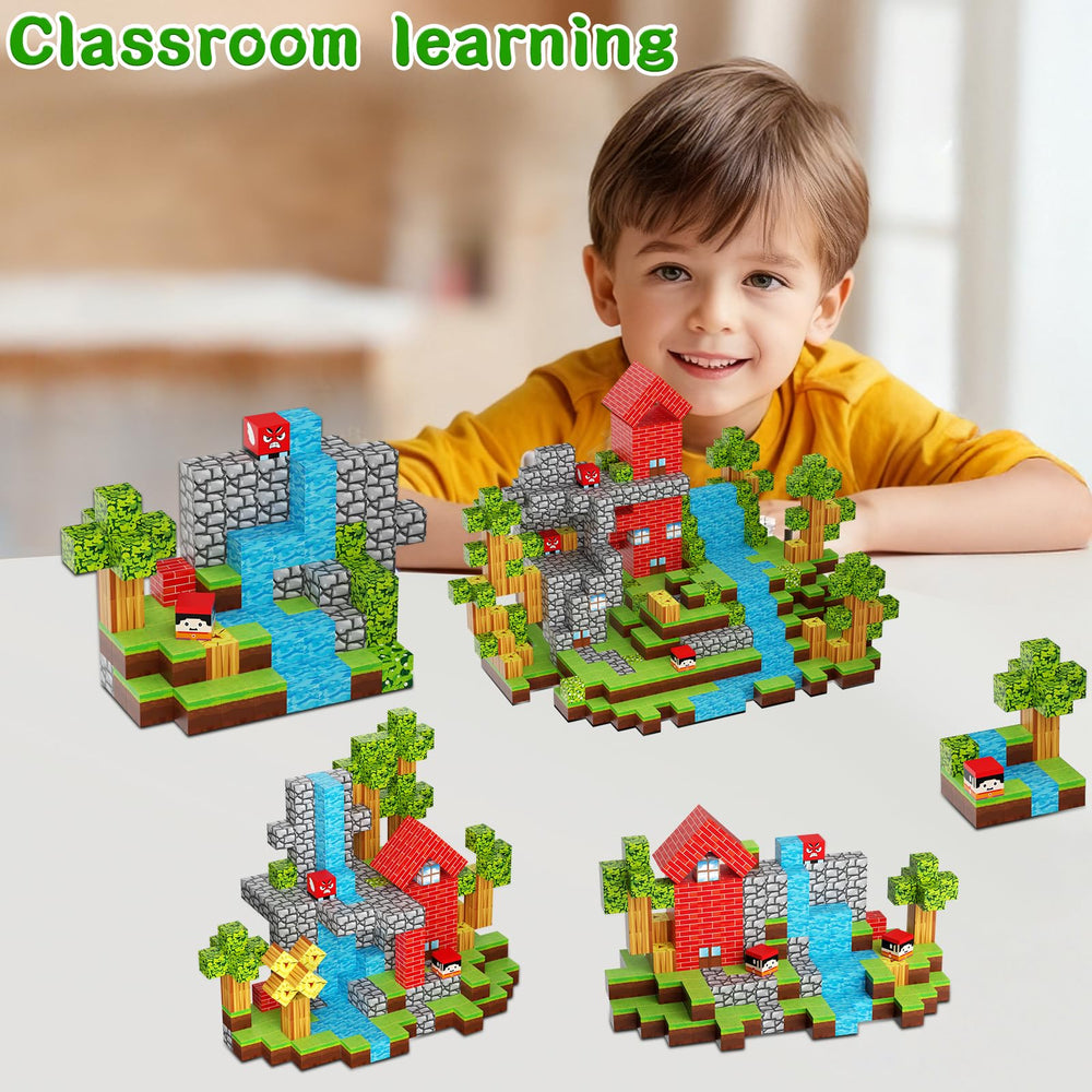 DUSH PACE blocks are compatible with major magnet brands for expandable play.