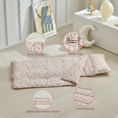 DuShow nap mat carrying handle for simple transport between rooms.
