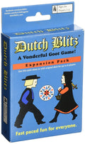 Dutch Blitz Blue Expansion card deck with four new colors for faster rounds.
