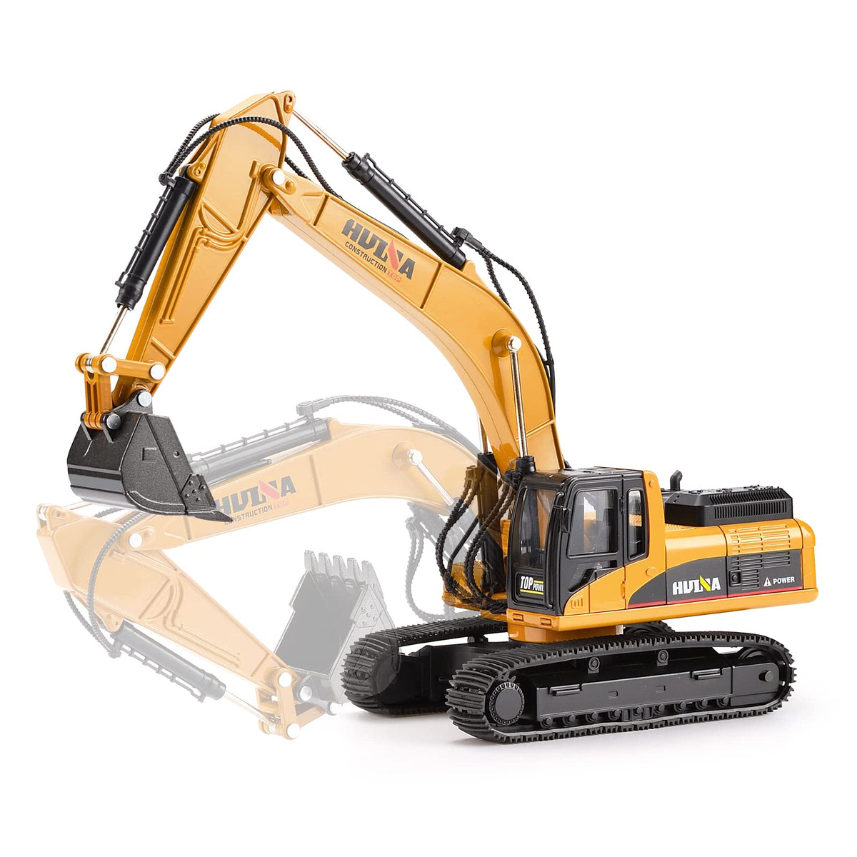 Duturpo 1/40 scale metal excavator toy full view for durable play