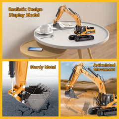 Duturpo 1/40 excavator with rotating cab for authentic construction play