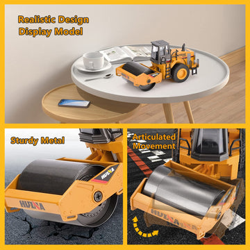 Duturpo road roller action spin highlights spinning roller for realistic play