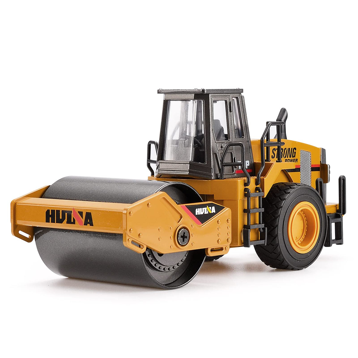 Duturpo road roller 1/40 scale side view shows sturdy die-cast build for rough play