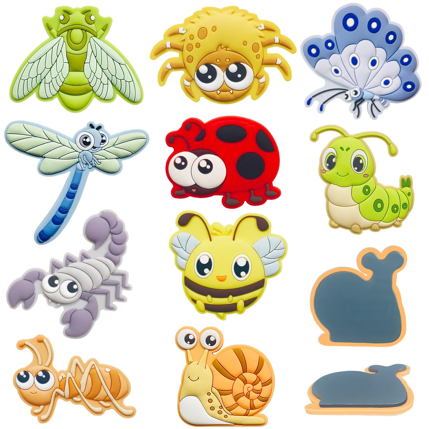 DUUMI Toddler Fridge Magnets Dragonfly: vivid 3D design supports early animal recognition.