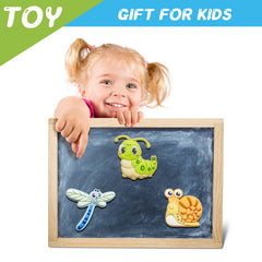 DUUMI Toddler Fridge Magnets Snail: soft material and strong magnets for secure fridge play.