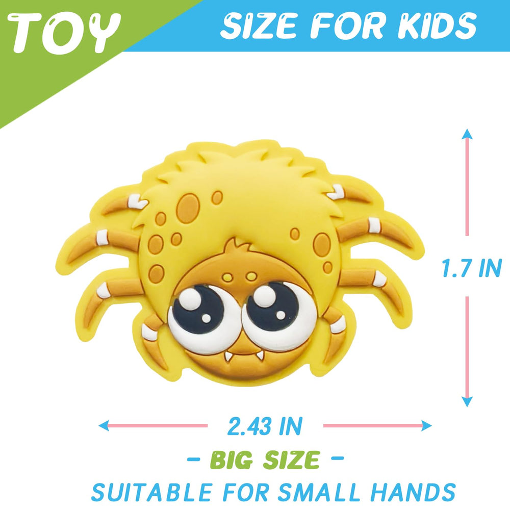 DUUMI Toddler Fridge Magnets Spider: 3D texture helps tactile exploration and fine motor skills.