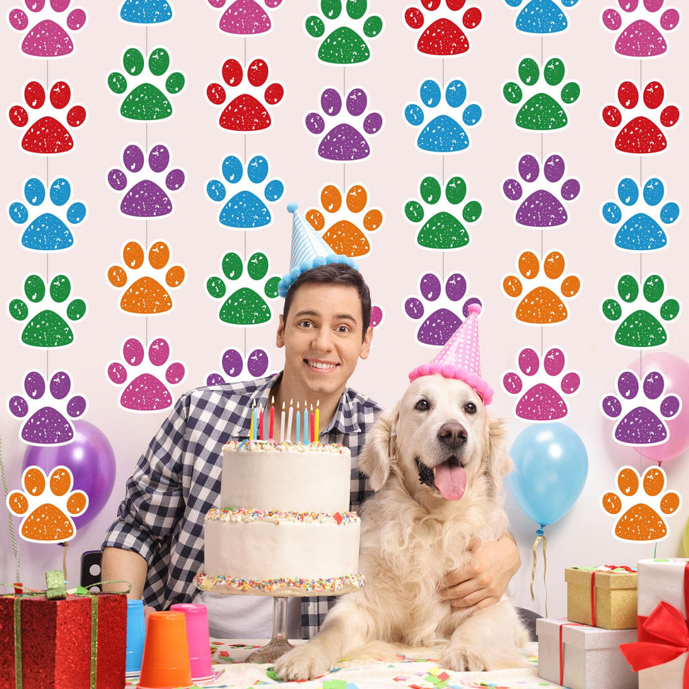 Duraaamo birthday paw-decor banner enhances party atmosphere with minimal setup.