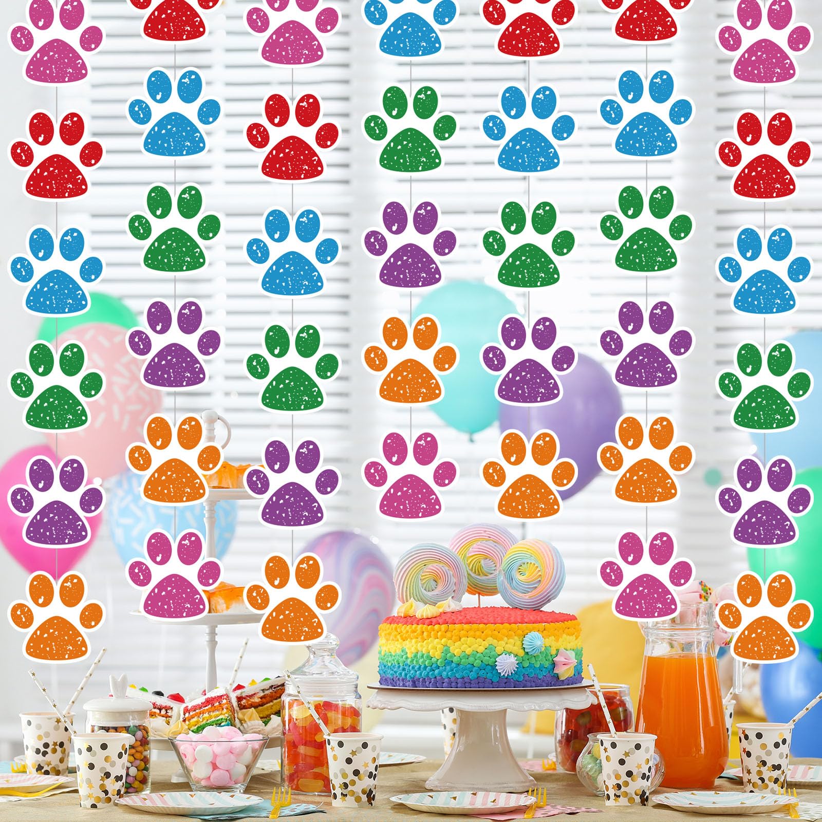 Duraaamo hanging dog cutouts are sturdy and reusable for future parties.