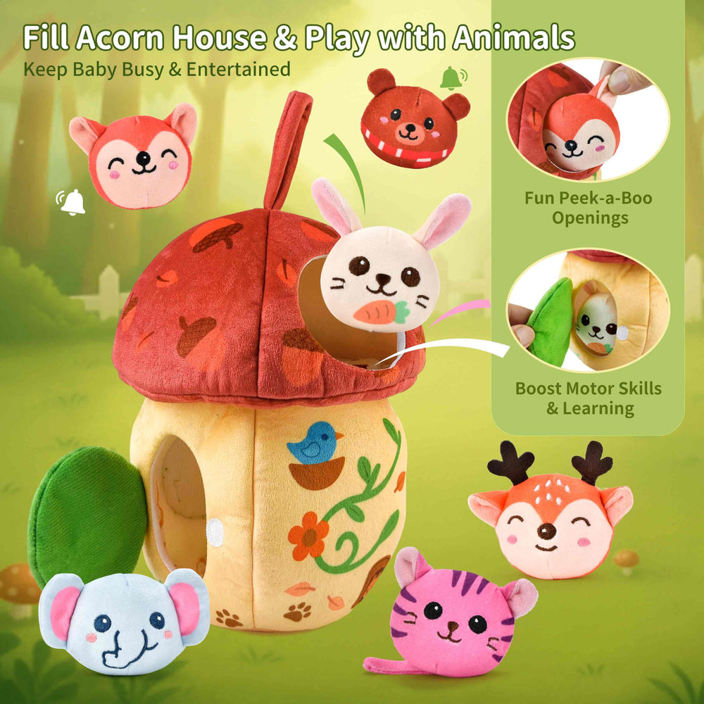 Duwagtry portable acorn house doubles as tidy storage.