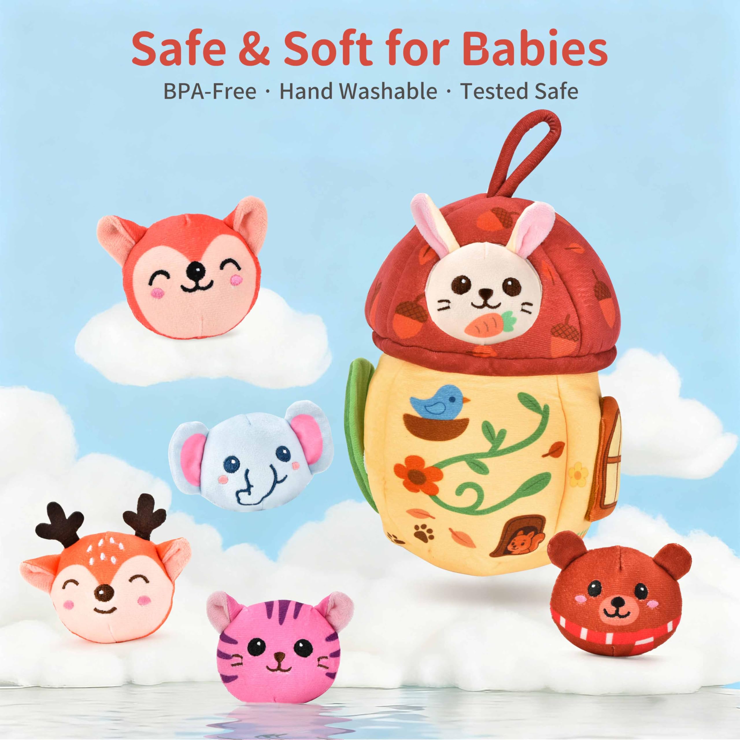 Duwagtry soft-safety-materials ensure cozy, worry-free grip for tiny hands.