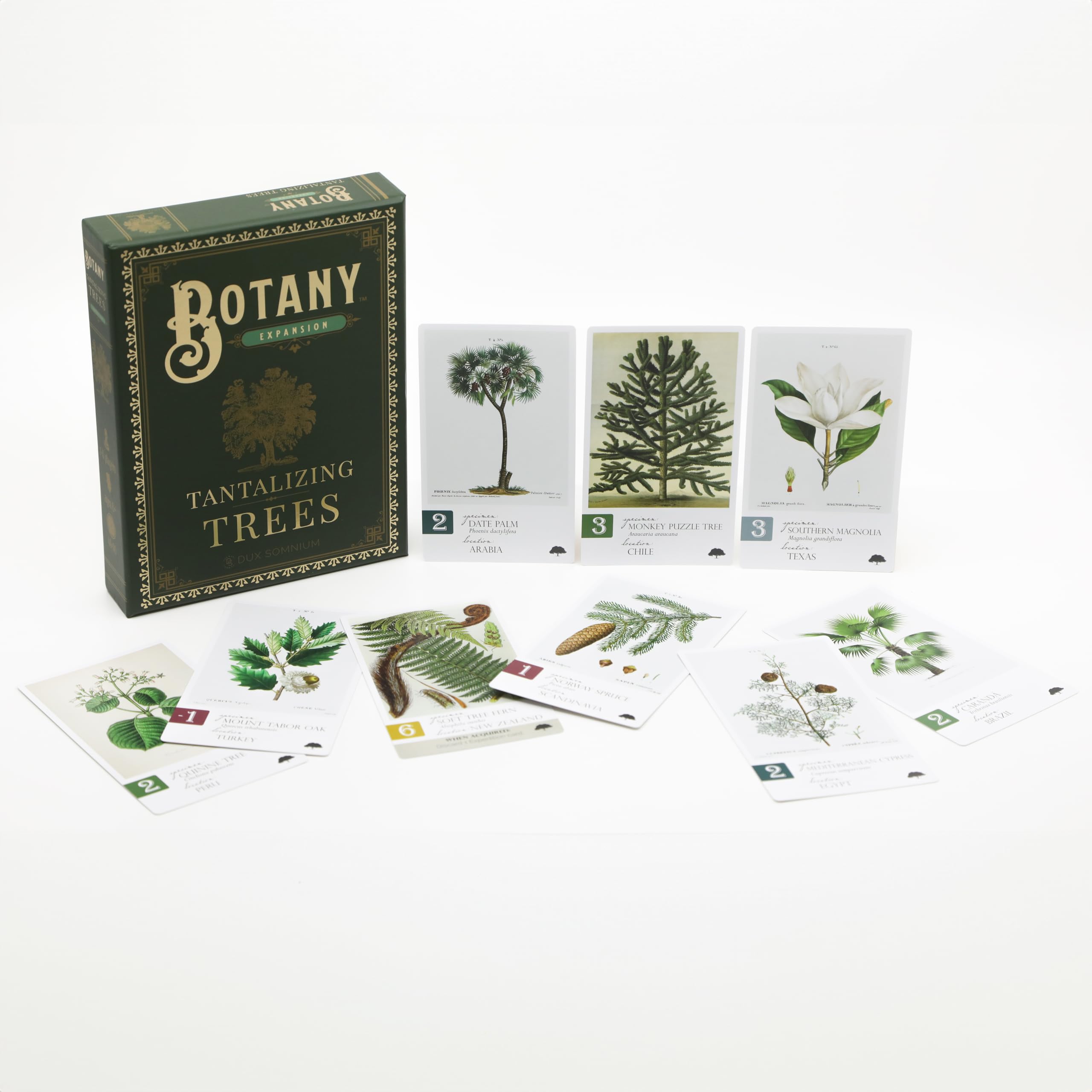Dux Somnium Botany Tantalizing Trees play map artwork highlighting new expedition options.