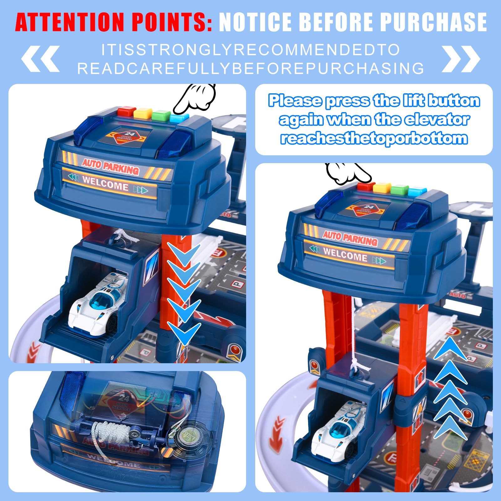 DUYOYU City Ultimate Garage Set helipad with helicopter landing