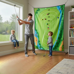 DUYOYU Golf Chipping Game kids playing indoors for active fun