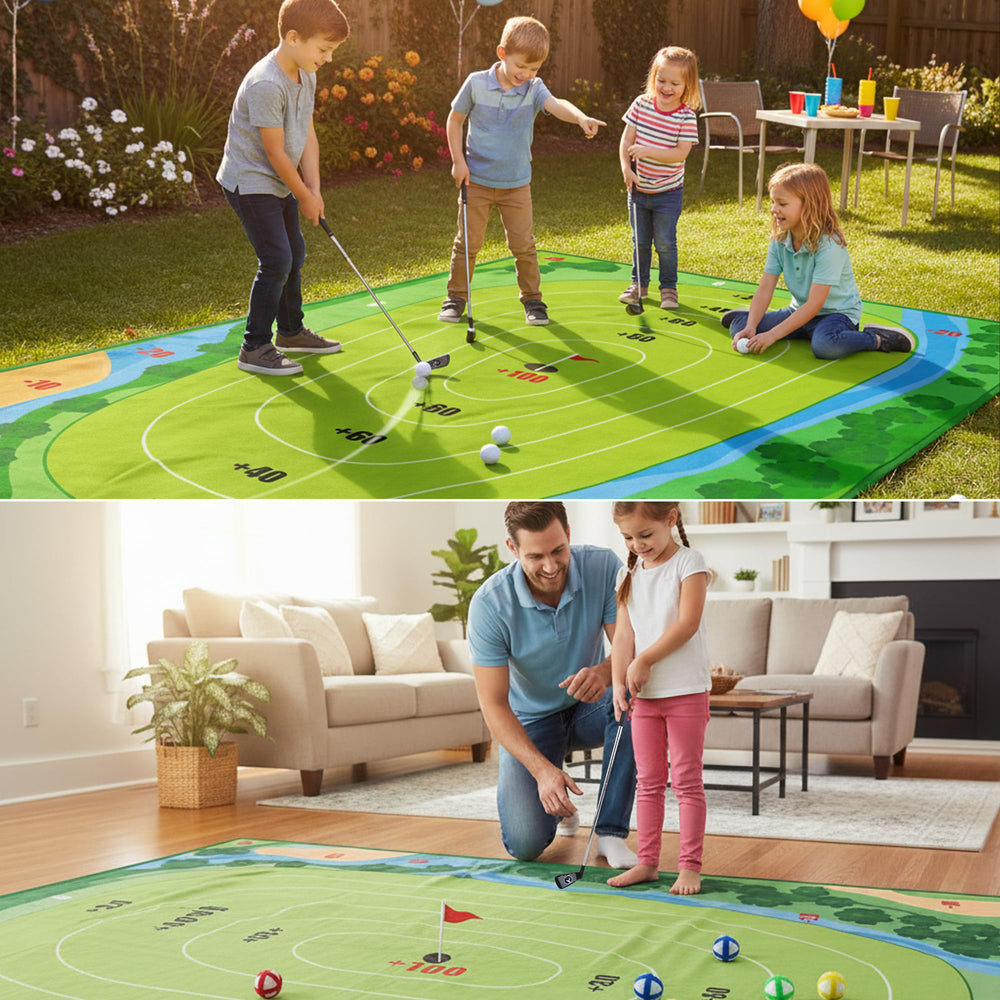 DUYOYU Golf Chipping Game backyard setup for outdoor family play