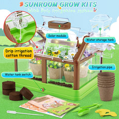 DUYOYU Kids greenhouse inside view highlights compact growth space for home learning