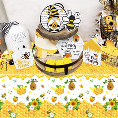 Dvaorc bumble bee party decoration tablecover brightens any table