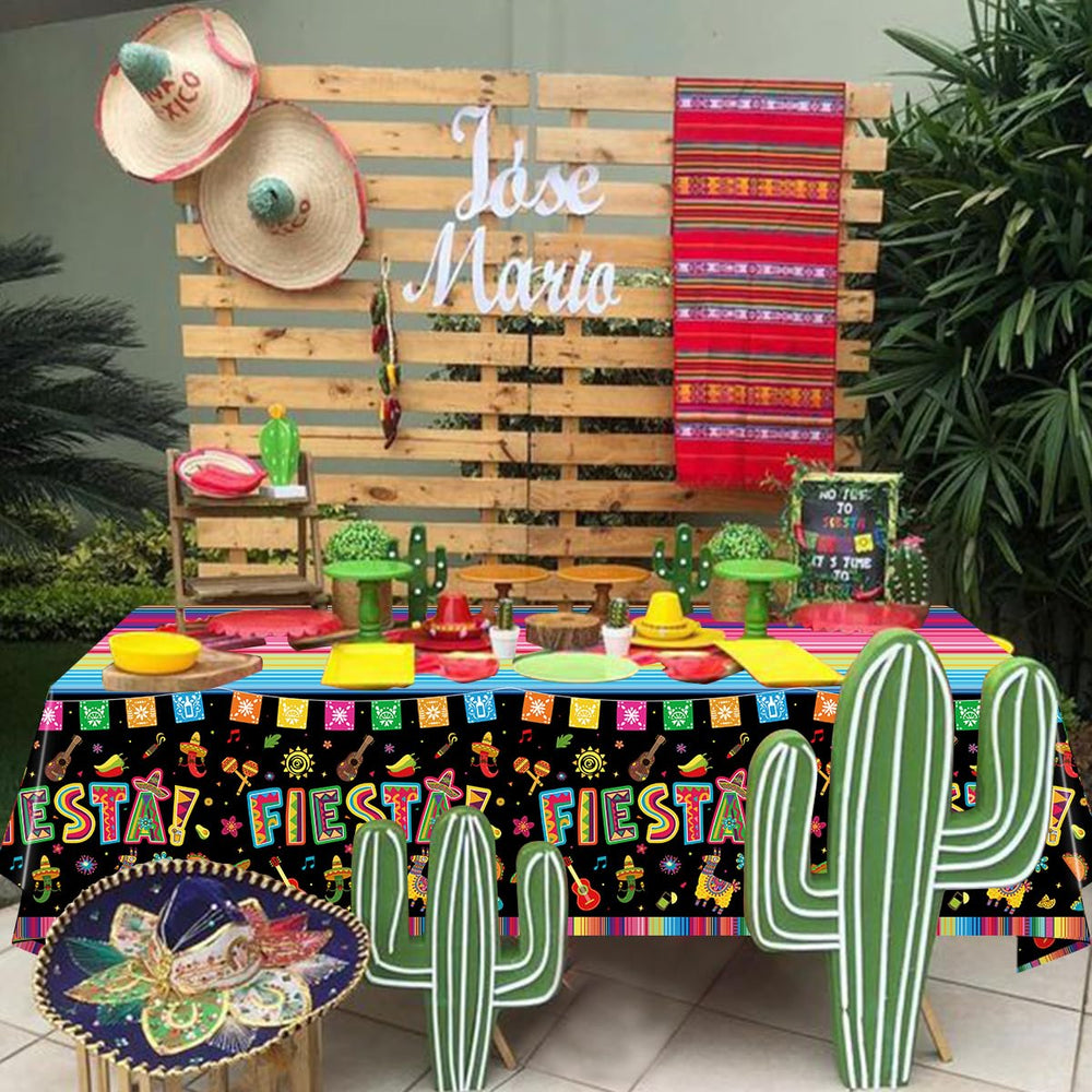 Dvaorc sombrero print tablecloth adds festive flair