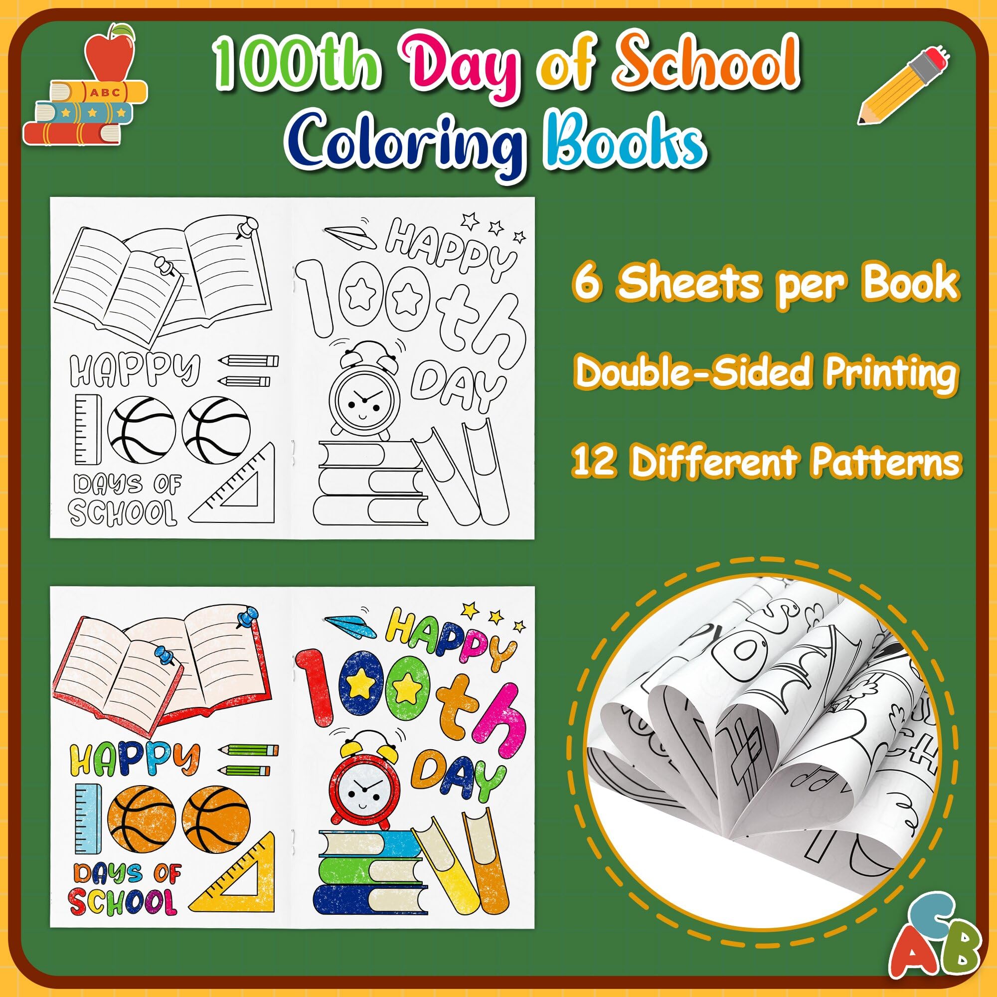 Dvbonike double-sided coloring pages maximize use and minimize material waste.