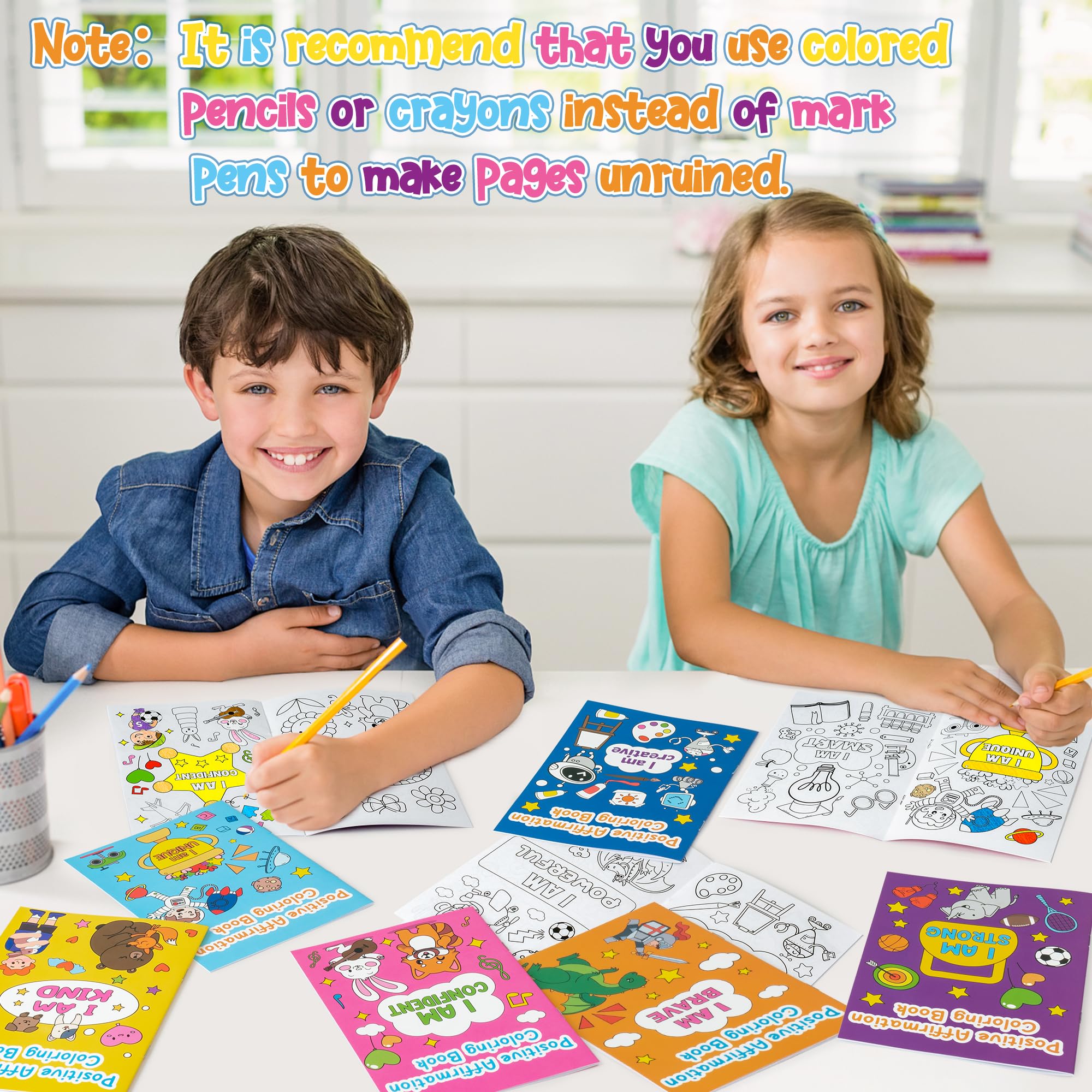 Dvbonike empowering affirmations illustrations support positive mindset during art time.