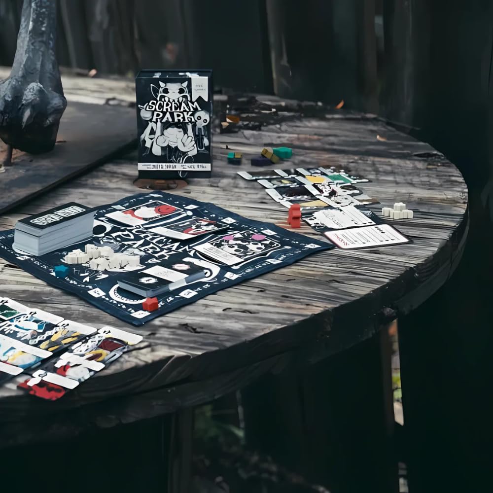 DVC Games Scream Park card collection highlights 100 plus unique cards.